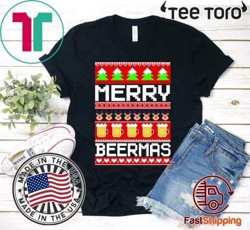 Merry Beermas Christmas Gift T-Shirt