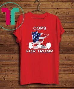 Buy Cops For Trump Minneapolis Police Union USA Flag T-Shirt