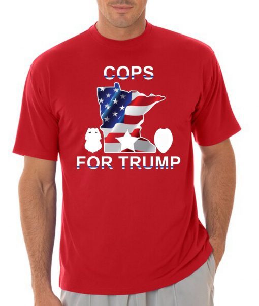 Cops for Trump Vote Donald Trump 2020 Shirt For Mens Womens