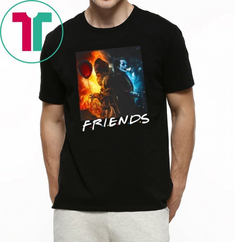 Joker And Pennywise Friends Style T-shirt Cool Gift