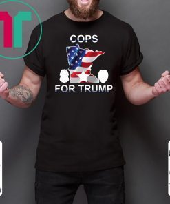 Cops For Trump Minnesota American Flag Shirt