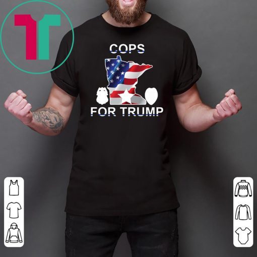 Cops For Trump Minnesota American Flag Shirt