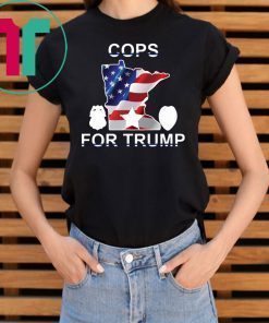 Cops For Trump Minnesota American Flag Shirt