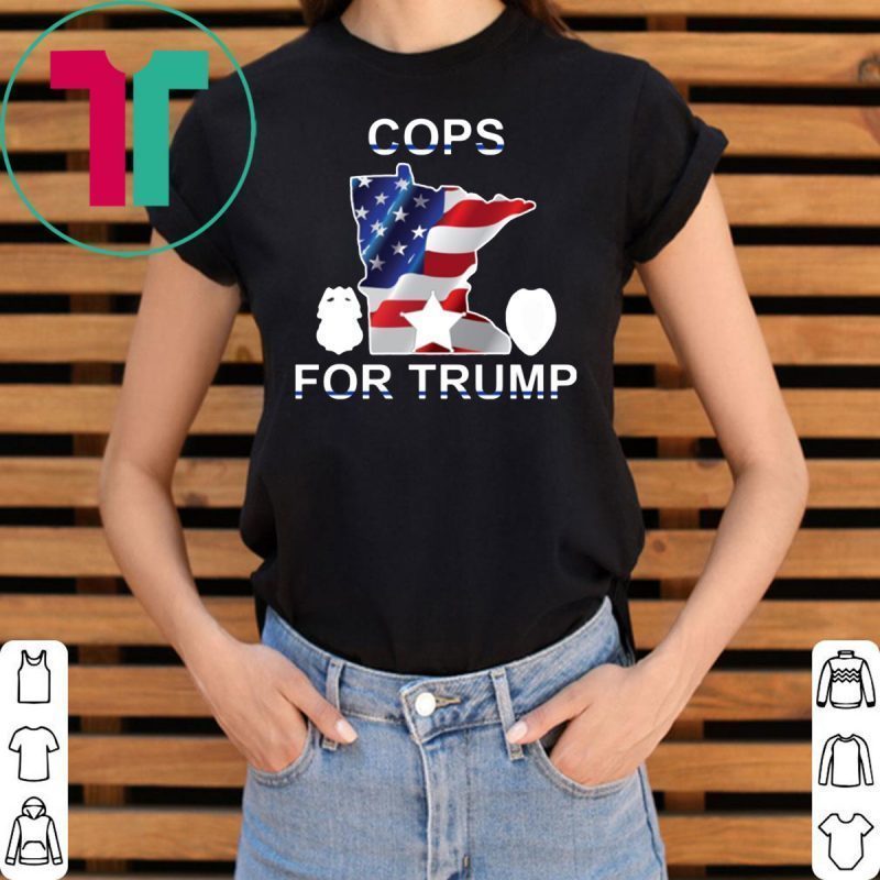 Cops For Trump Minnesota American Flag Shirt