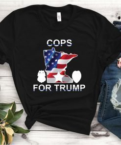 Cops For Trump Minnesota American Flag 2020 T-Shirt