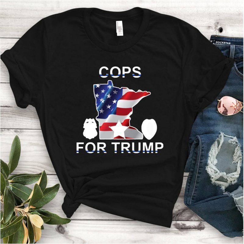 Cops For Trump Minnesota American Flag 2020 T-Shirt