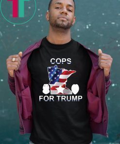 Cops For Trump Minnesota American Flag 2020 T-Shirt