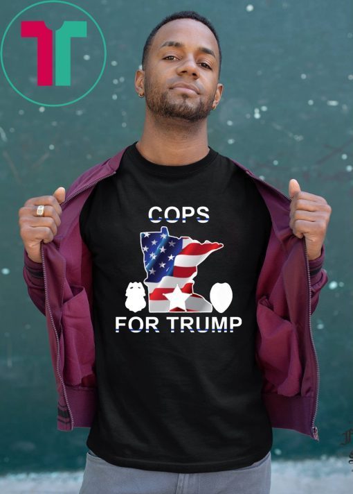 Cops For Trump Minnesota American Flag 2020 T-Shirt