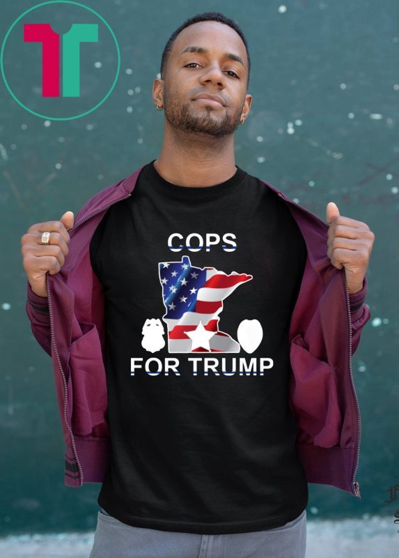 Cops For Trump Minnesota American Flag 2020 T-Shirt