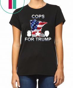 Buy Cops For Trump Minneapolis Police Union USA Flag T-Shirt