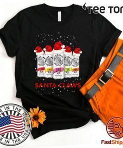 White Claw Santa Claws Hard Seltzer Christmas Gift T-Shirt