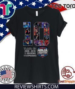 10th Years Of American Ninja Warrior 2009-2019 T Shirts