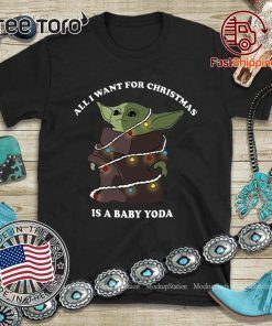 All I want for christmas is a baby yoda Offcial T-Shirt