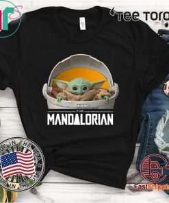 Womens Baby Yoda The Mandalorian The Child Floating Tee Shirt