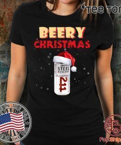 Beery Christmas Steel Reserve Beer Funny Christmas T-Shirt