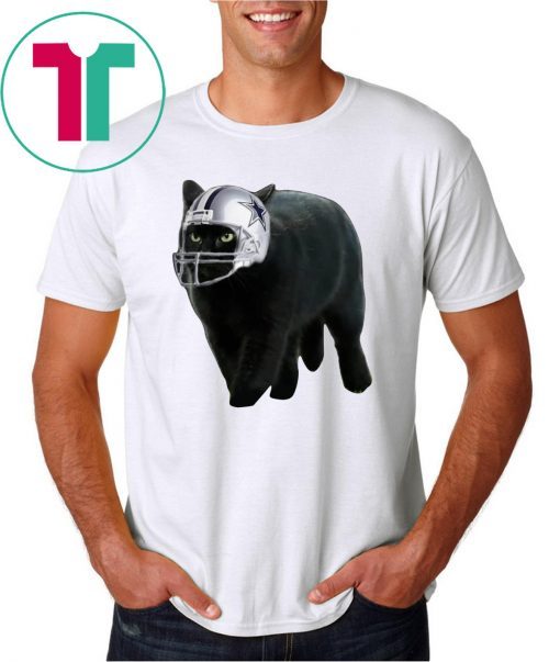 Funny Black Cat Dallas Cowboys T-Shirt