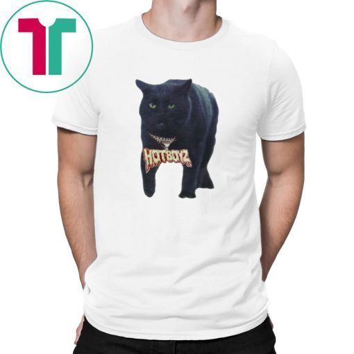 Black Cat Hot Boyz Funny T-Shirt