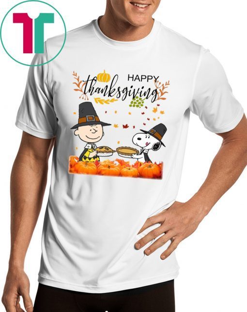 Charlie Brown And Snoopy Peanuts Happy Thanksgiving Shirt