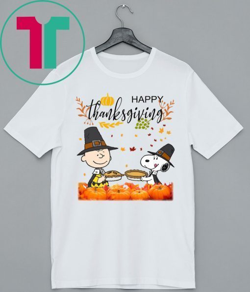 Charlie Brown And Snoopy Peanuts Happy Thanksgiving Shirt