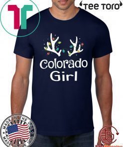 Christmas Reindeer Colorado Girl Lovely Xmas Unisex T-Shirt