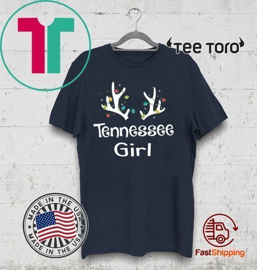 Christmas Reindeer Tennessee Girl Lovely Xmas T-Shirt