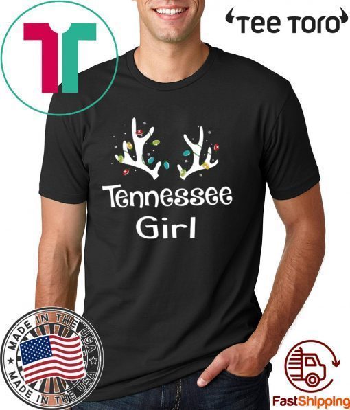 Christmas Reindeer Tennessee Girl Lovely Xmas T-Shirt