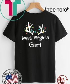 Christmas Reindeer West Virginia Girl Lovely 2020 Shirt