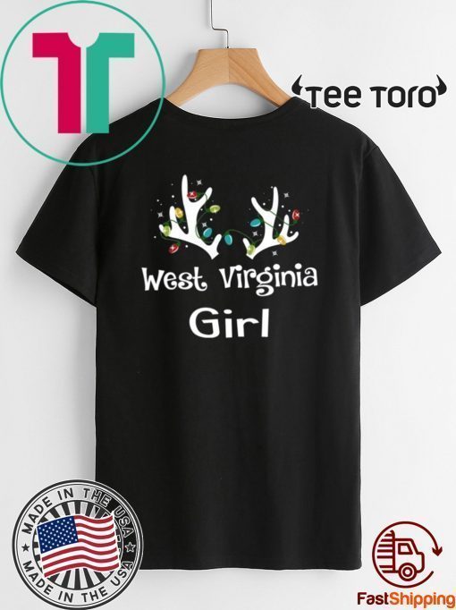 Christmas Reindeer West Virginia Girl Lovely 2020 Shirt