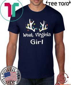 Christmas Reindeer West Virginia Girl Lovely 2020 Shirt