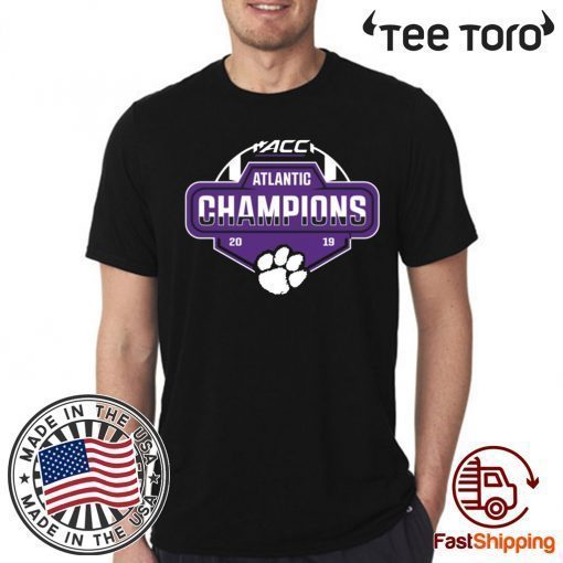 Clemson Tigers 2019 ACC Atlantic Football Division Champions Unisex T-Shirt