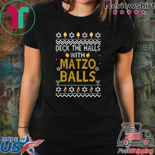 Deck the halls with matzo balls Christmas 2020 T-Shirts