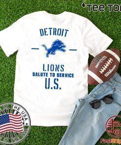 Offcial Detroit lions Salute To Service U.S T-Shirt