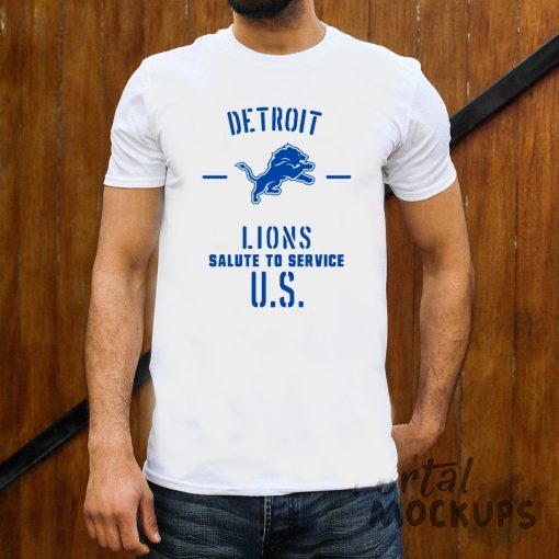 Offcial Detroit lions Salute To Service U.S T-Shirt