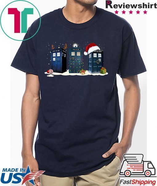 Doctor who tardis police box Christmas Shirt