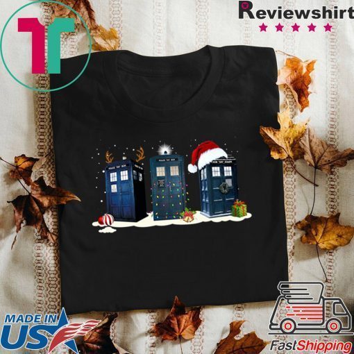 Doctor who tardis police box Christmas Shirt