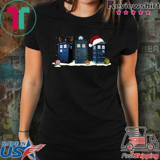 Doctor who tardis police box Christmas Shirt