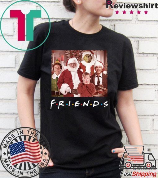 Friends tv show christmas movie characters shirt