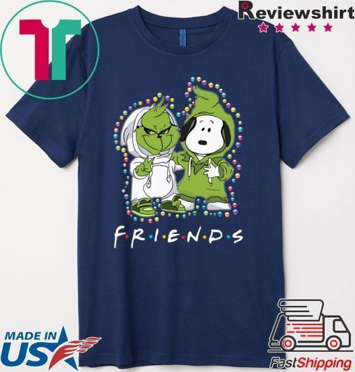 Funny Baby Grinch And Snoopy Friends Christmas Light Shirt