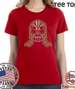 Lucha Mask George Kittle Apparel, Officially Licensed T-Shirt