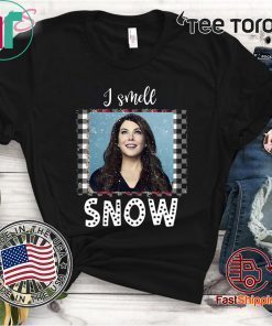 Gilmore Girls Lorelai I Smell Snow Christmas white 2020 T-Shirt