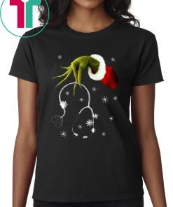 Grinch hand holding stethoscope Christmas Offcial T-Shirt