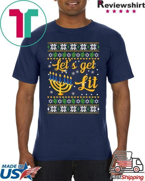 Hanukkah Let S Get Lit Christmas 2020 Shirt