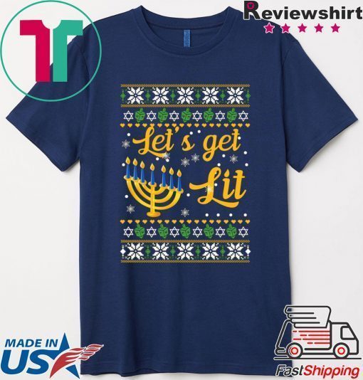 Hanukkah Let S Get Lit Christmas 2020 Shirt