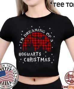 Harry Potter Christmas I'm Dreaming Of A Hogwarts Christmas Xmas T-Shirt