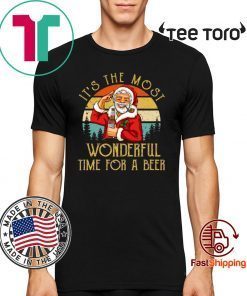 It's The Most Wonderful Time For A Beer Blue Moon Beer Vintage Xmas T-Shirt