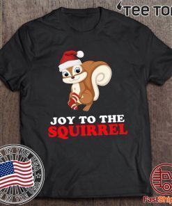 Joy to the Squirrel Christmas Shirt - Offcial Tee