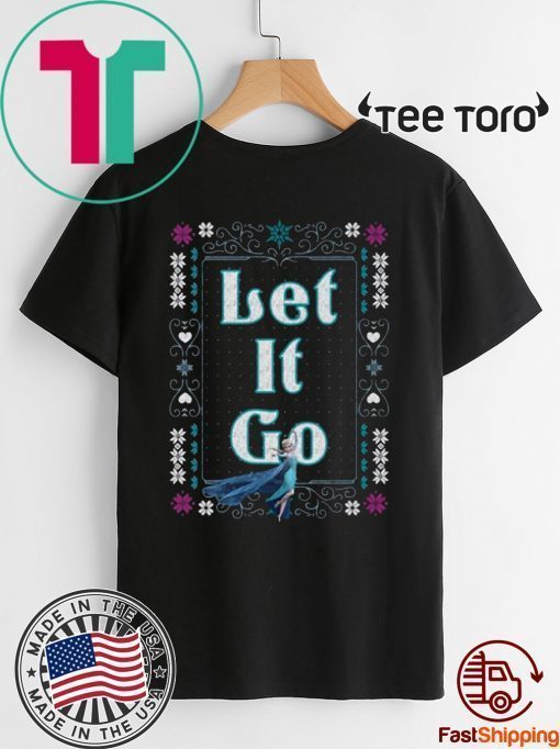 Let It Go Elsa Frozen Christmas Ugly Style Unisex T-Shirt