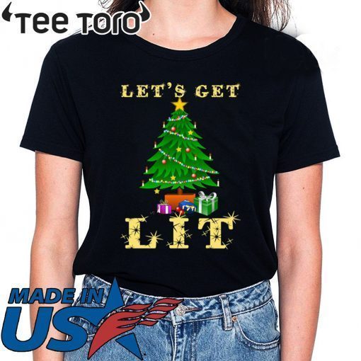 Let’s Get Lit Christmas Drinking Shirt