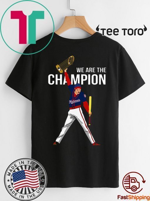 Nationals Freddie Mercury we are the champions 2020 T-Shirt