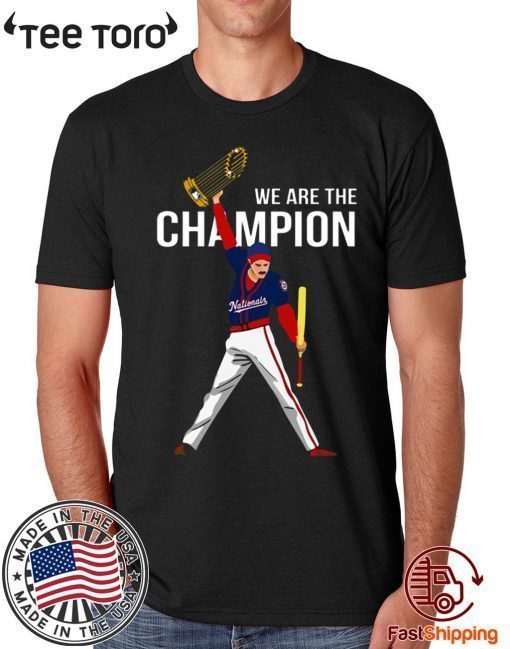 Nationals Freddie Mercury we are the champions 2020 T-Shirt